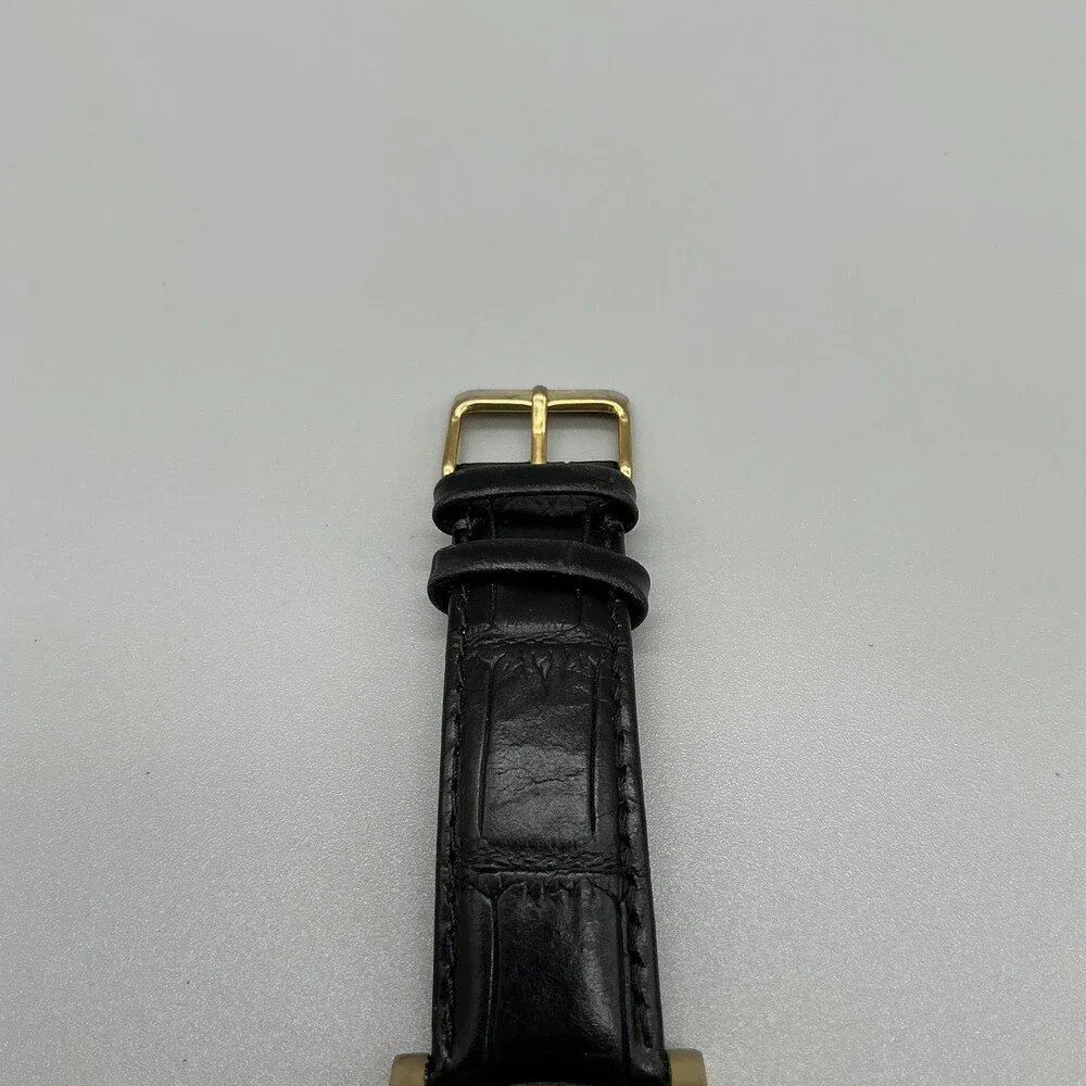 Invicta Specialty Trinity Mens Watch 42mm Gold Tone 13971 Leather New Battery